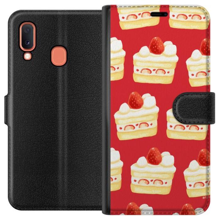 iSecrets - Plånboksfodral till Samsung Galaxy A20e med Tårta