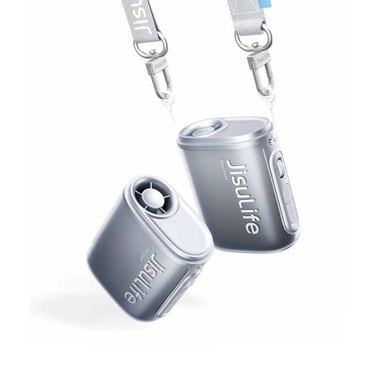 Jisulife Mini Halsfläkt 4500 mAh med Lanyard Fan 5 - Svart