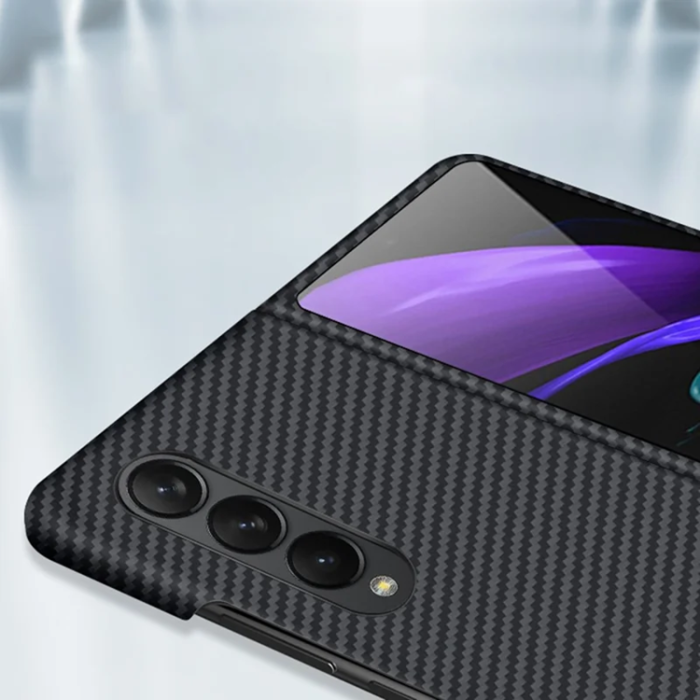 A-One Brand - Galaxy Z Fold 4 5G Mobilskal Aramid Fiber shockproof - Svart