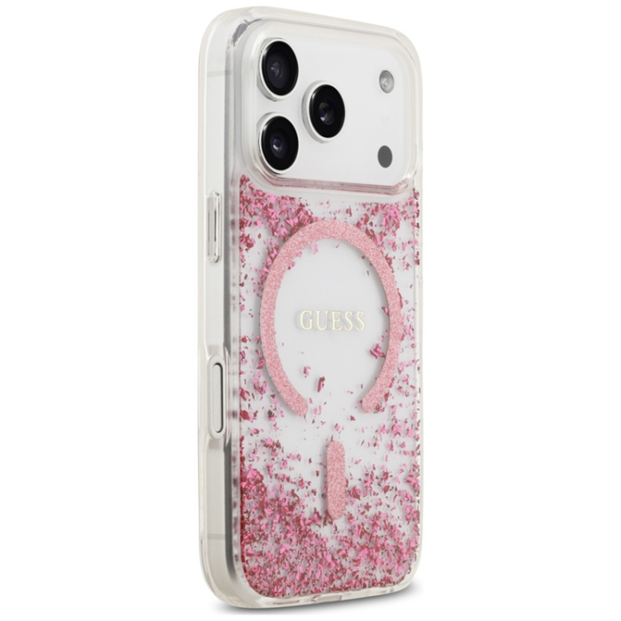 Guess - Guess Mobilskal För iPhone 18 Pro Max/17 Pro Max Magsafe Resin Bottom Glitter