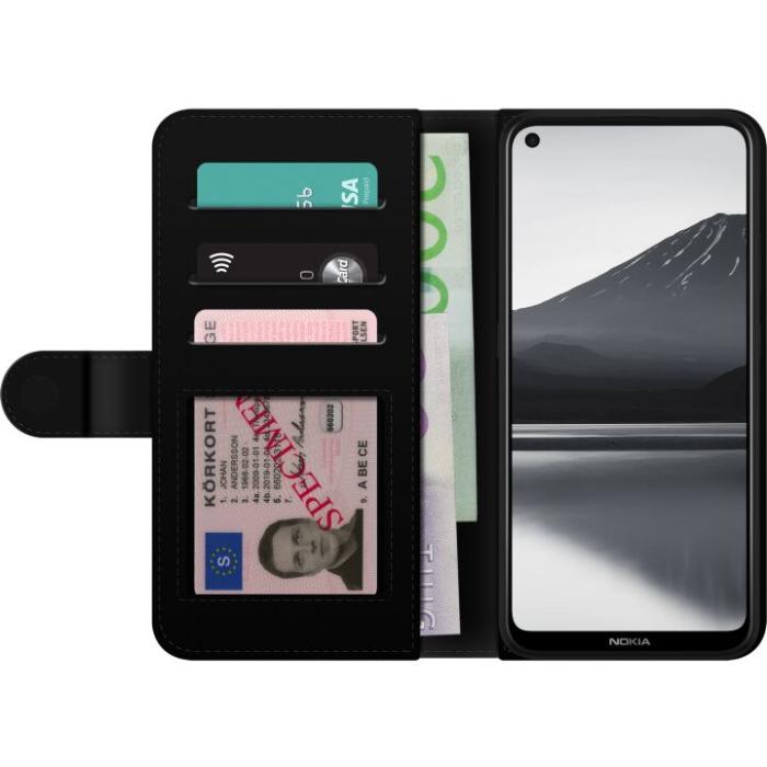 iSecrets - Plånboksfodral till Nokia 3.4 med fejdande blommor