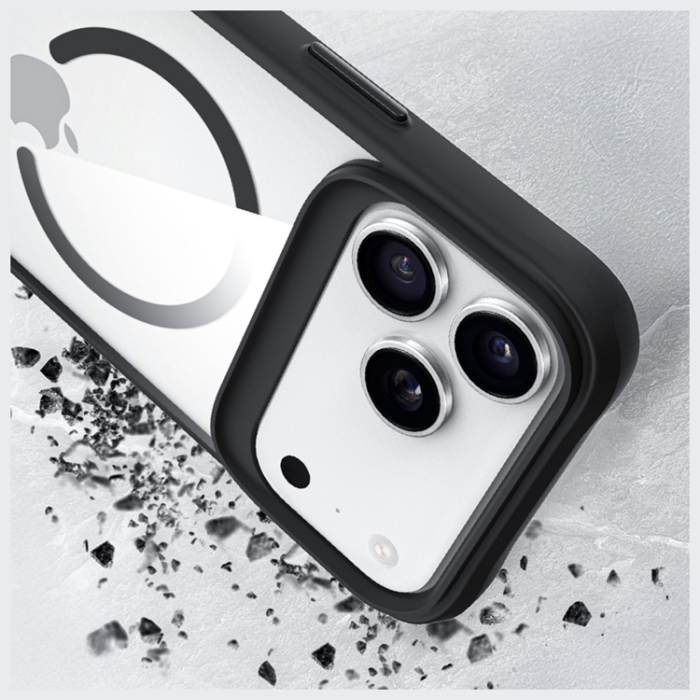 3MK - 3MK iPhone 17 Pro Max Mobilskal MagSafe Satin Armor - Transparent