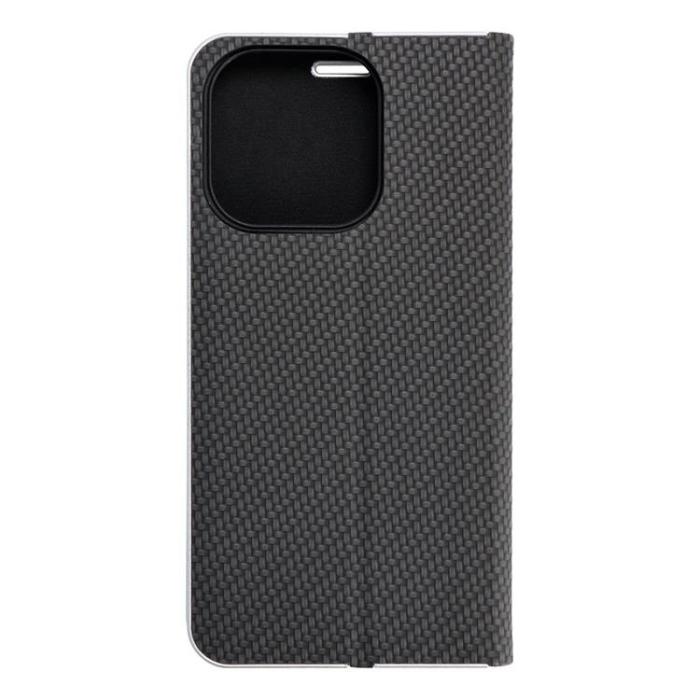 OEM - iPhone 16 Pro Plånboksfodral Luna Carbon - Svart