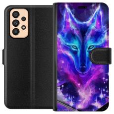 iSecrets - Plånboksfodral till Samsung Galaxy A33 5G med Neon Varg