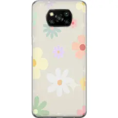 Gustaf - Mobilskal till Xiaomi Poco X3 NFC med fejdande blommor