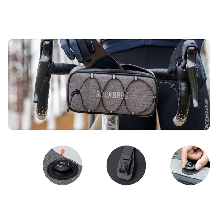 Rockbros - Rockbros Vattentät Cykelväska för Styren 1.9L ROAD TO SKY TL001 - Grå