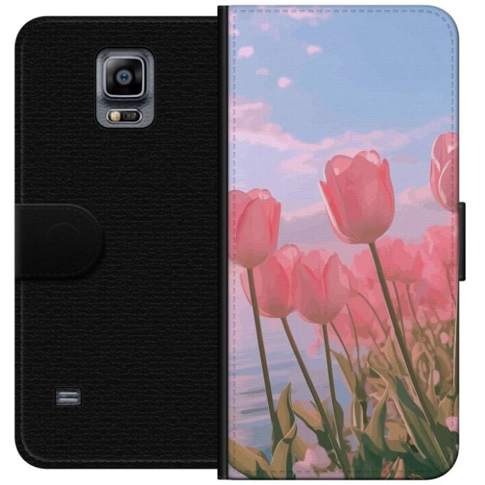 iSecrets - Plånboksfodral till Samsung Galaxy Note 4 med Rosa Tulpaner
