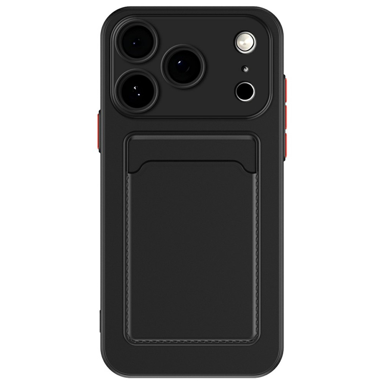 iPhone 17 Pro Max Mobilskal Korthållare TPU - Svart | 2353 | AlltMobil