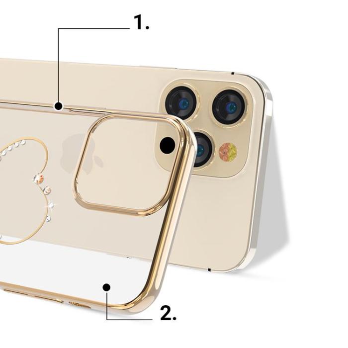 UTGATT5 - Kingxbar Wish Series Skal iPhone 13 Pro - Guld