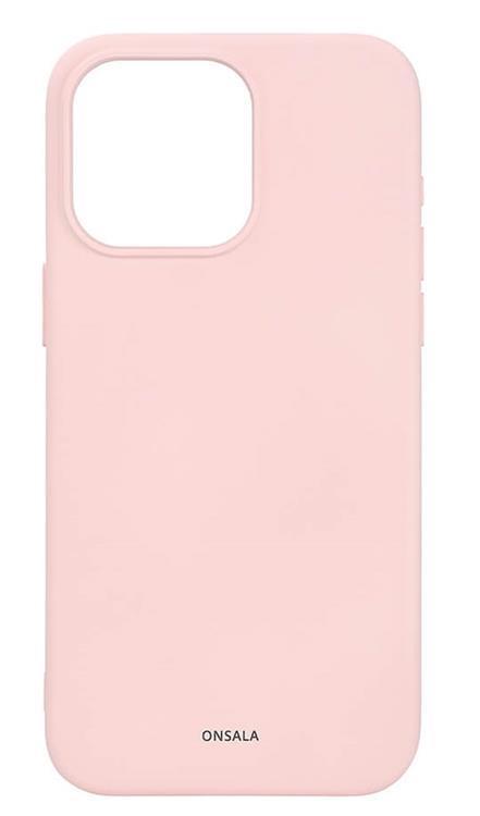 Onsala iPhone 15 Pro Max Mobilskal Magsafe Silicone - Chalk Rosa | 2353 | AlltMobil