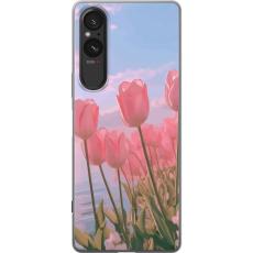 iSecrets - Mobilskal till Sony Xperia 5 V med Rosa Tulpaner