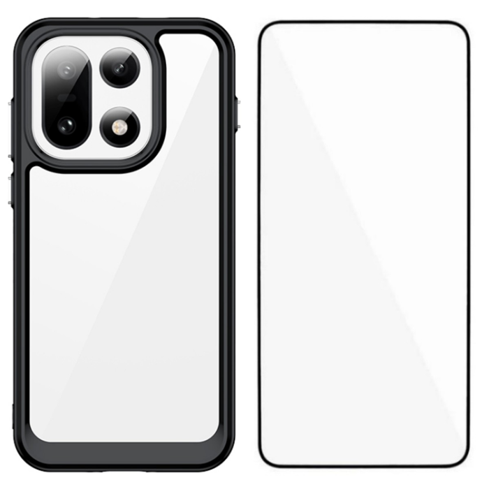 WANLONFENG - WANLONFENG OnePlus 15 Mobilskal Acrylic med Härdat Glas