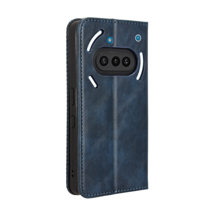 A-One Brand - Nothing Phone (3a) Plånboksfodral Retro Kickstand - Blå