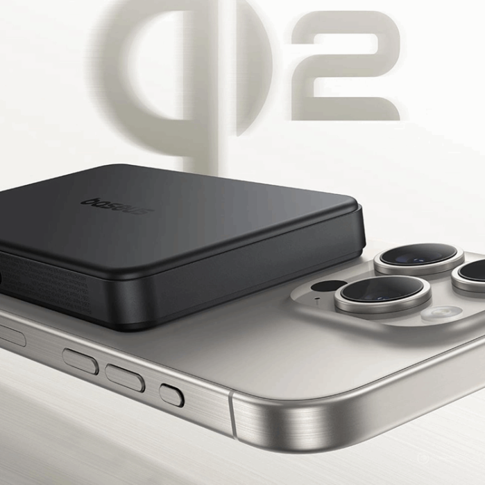 BASEUS - Baseus Qi2 MagSafe Powerbank 10000mAh Airpow II 22.5W - Svart