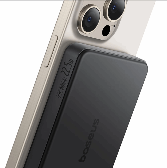 BASEUS - Baseus Qi2 MagSafe Powerbank 10000mAh Airpow II 22.5W - Svart