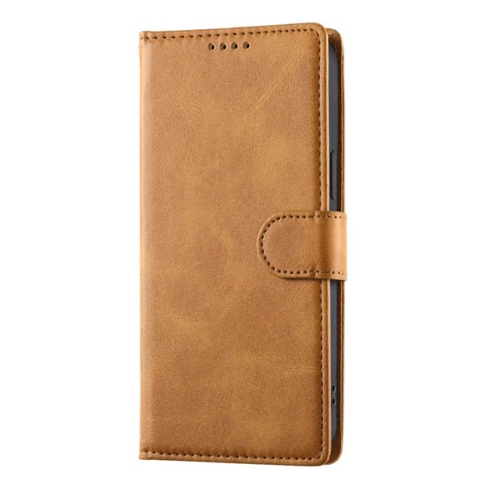 OEM - Samsung Galaxy S26 Fodral Ställ PU Läder Flip - Gul