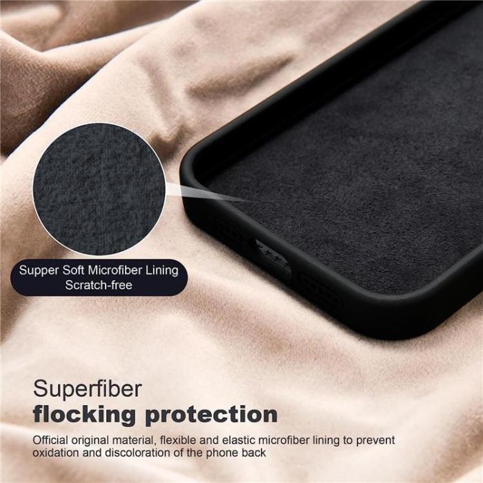 OEM - iPhone 15 Pro Max Mobilskal Magsafe Liquid Silikon - Svart