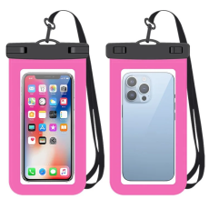 OEM - Vattentät Mobilfodral max 7.2" IPX8 HF-17 - Rosa