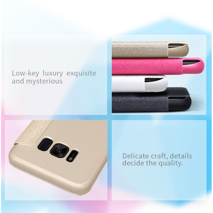 OEM - Nillkin Sparkle MobilFodral till Samsung Galaxy S8 Plus - Svart
