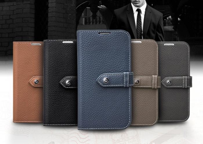 UTGATT4 - Qialino Exklusive Plånboksfodral till Samsung Galaxy Note 3 N9000 (Blå)