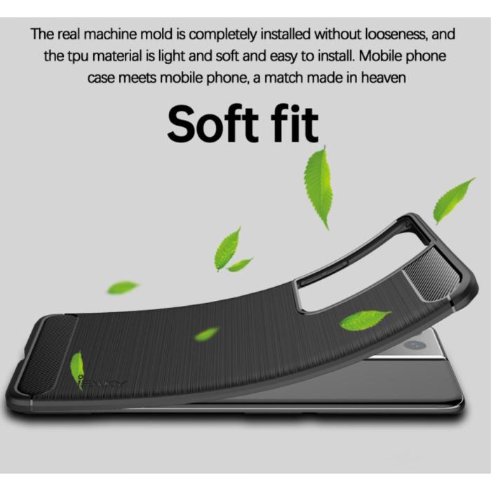 UTGATT1 - Carbon Fiber Mobilskal Samsung Galaxy S21 Plus - Svart