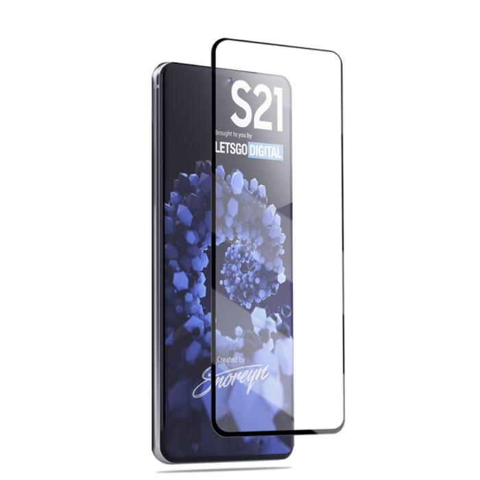 Mocolo - MOCOLO Härdat Glas Skärmskydd till Samsung Galaxy S21 - Svart