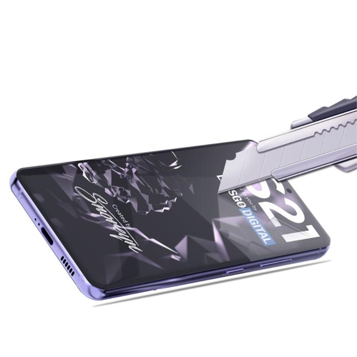 Mocolo - MOCOLO Härdat Glas Skärmskydd till Samsung Galaxy S21 - Svart