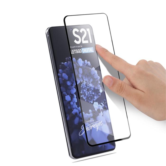 Mocolo - MOCOLO Härdat Glas Skärmskydd till Samsung Galaxy S21 - Svart