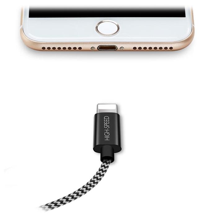 Dux Ducis - Dux Ducis K-One USB-A till Lightning kabel - 0.25m