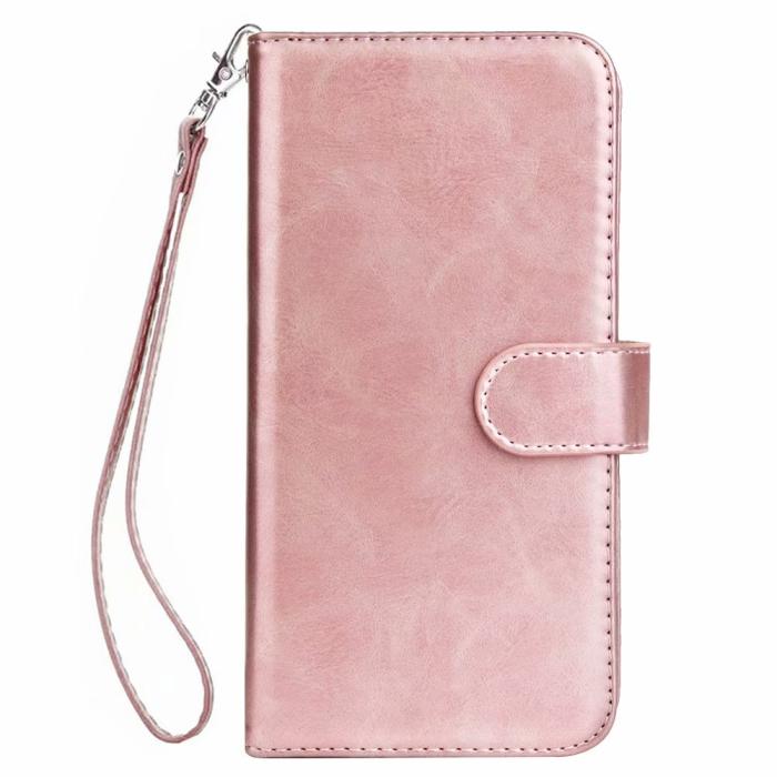 UTGATT1 - Elegant Plånboksfodral till Samsung Galaxy S10 - Roséguld