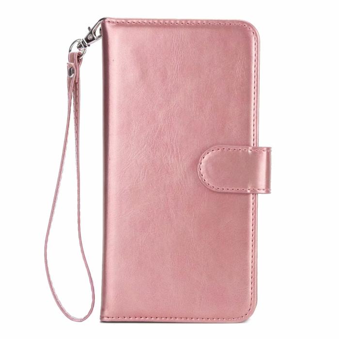A-One Brand - Elegant Plånboksfodral till iPhone X/Xs - Roséguld