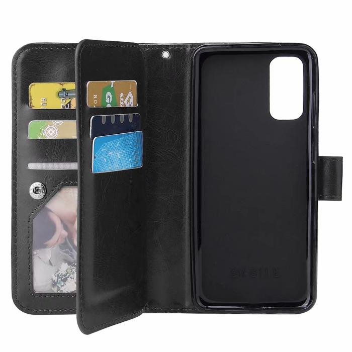 A-One Brand - Elegant Plånboksfodral till Samsung Galaxy S20 - Svart
