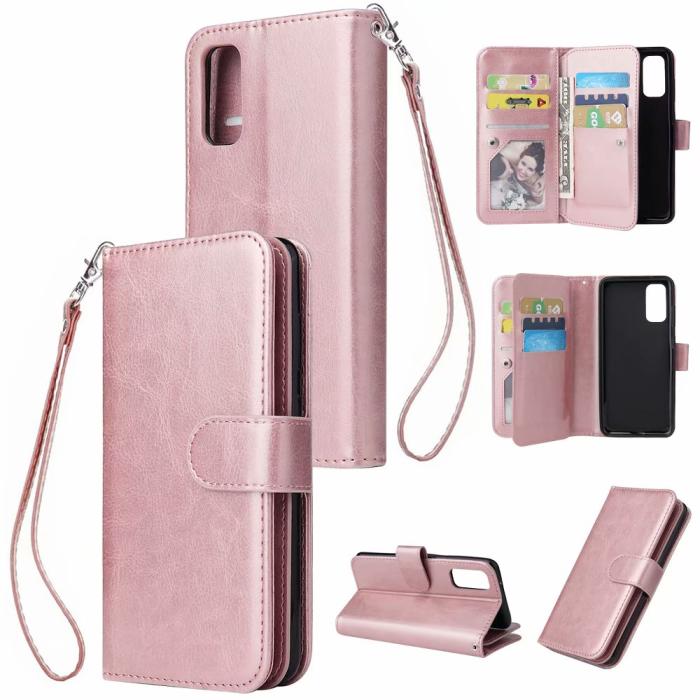 UTGATT1 - Elegant Plånboksfodral till Samsung Galaxy S20 - Roséguld