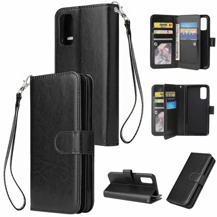 A-One Brand - Elegant Plånboksfodral till Samsung Galaxy S20 - Svart