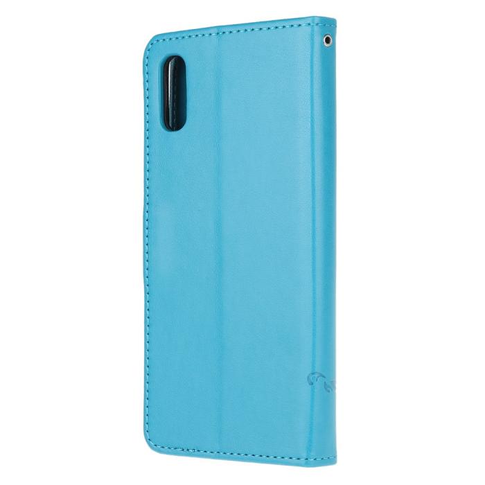 A-One Brand - Butterfly Plånboksfodral Samsung Galaxy XCover 5 - Blå