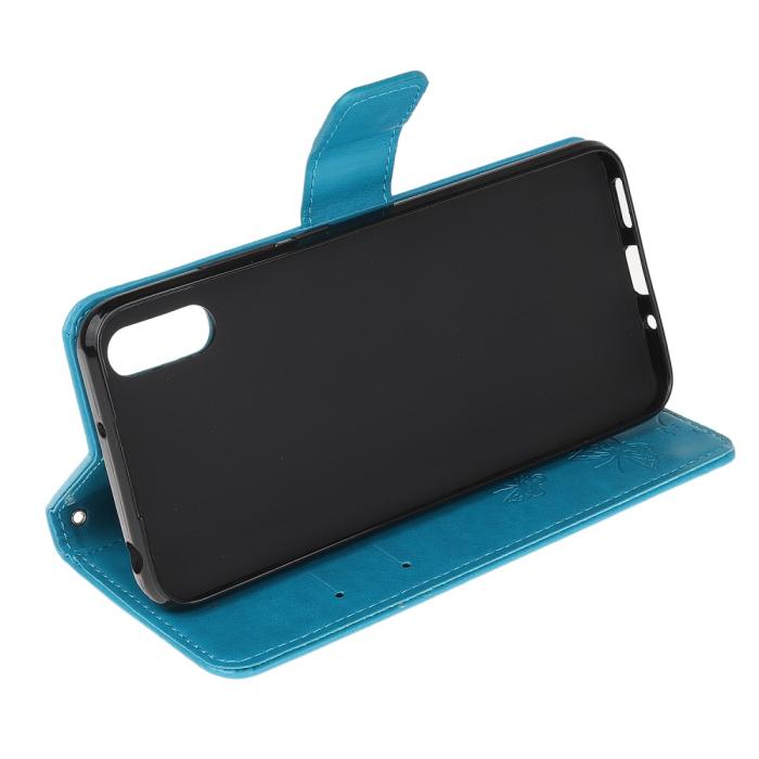 A-One Brand - Butterfly Plånboksfodral Samsung Galaxy XCover 5 - Blå