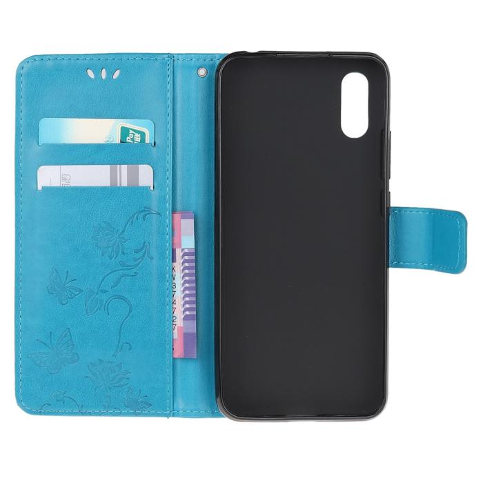 A-One Brand - Butterfly Plånboksfodral Samsung Galaxy XCover 5 - Blå