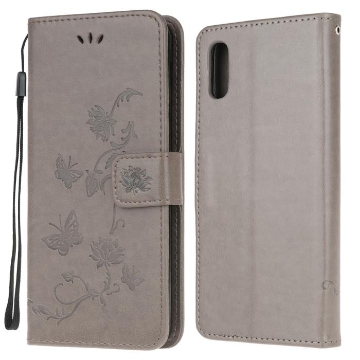 A-One Brand - Butterfly Plånboksfodral Samsung Galaxy XCover 5 - Grå