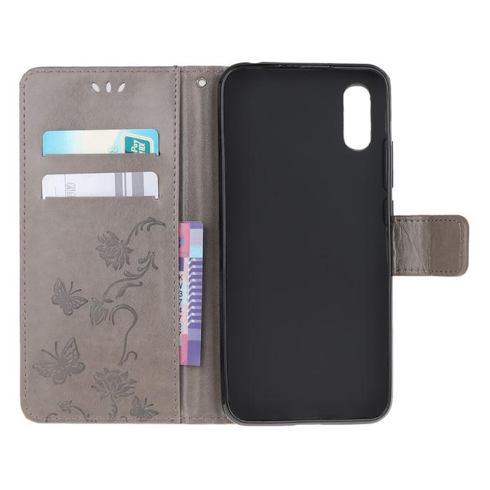 A-One Brand - Butterfly Plånboksfodral Samsung Galaxy XCover 5 - Grå