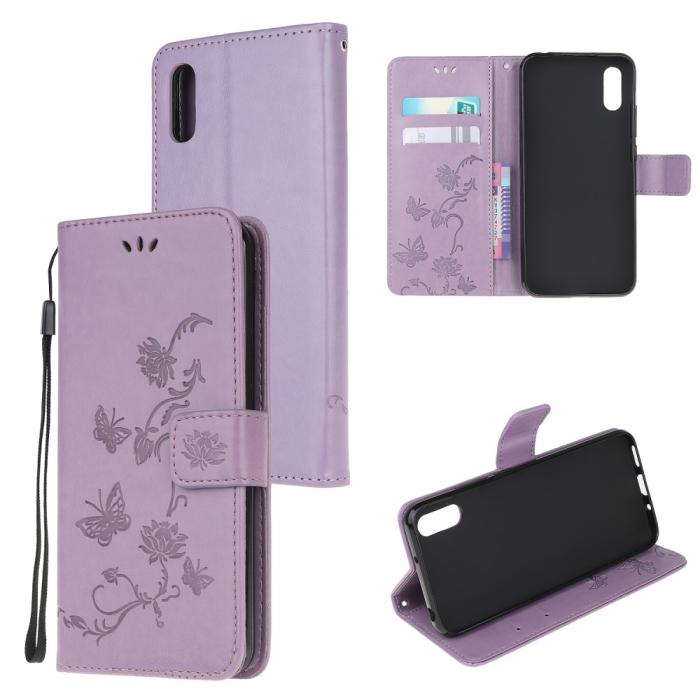 A-One Brand - Butterfly Plånboksfodral Samsung Galaxy XCover 5 - Lila