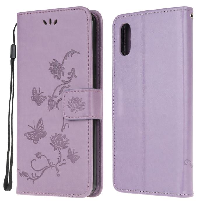 A-One Brand - Butterfly Plånboksfodral Samsung Galaxy XCover 5 - Lila