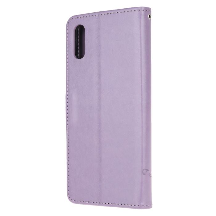 A-One Brand - Butterfly Plånboksfodral Samsung Galaxy XCover 5 - Lila