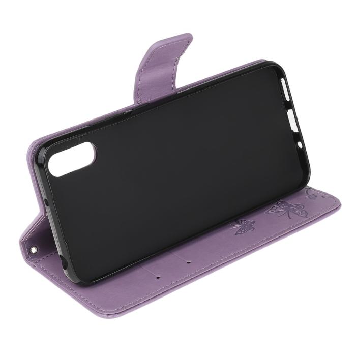 A-One Brand - Butterfly Plånboksfodral Samsung Galaxy XCover 5 - Lila