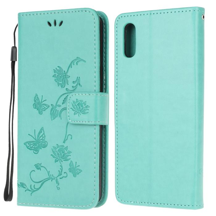 A-One Brand - Butterfly Plånboksfodral Samsung Galaxy XCover 5 - Turkos
