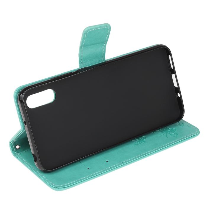 A-One Brand - Butterfly Plånboksfodral Samsung Galaxy XCover 5 - Turkos