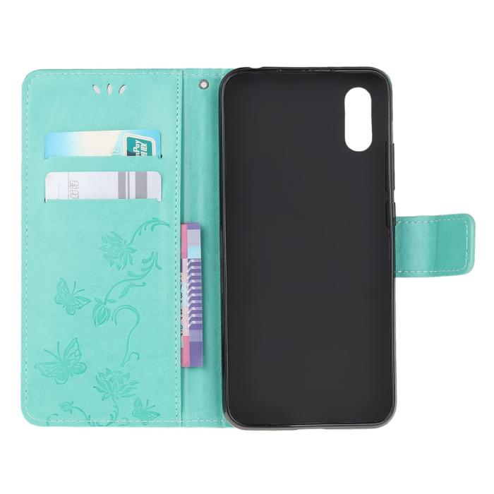 A-One Brand - Butterfly Plånboksfodral Samsung Galaxy XCover 5 - Turkos