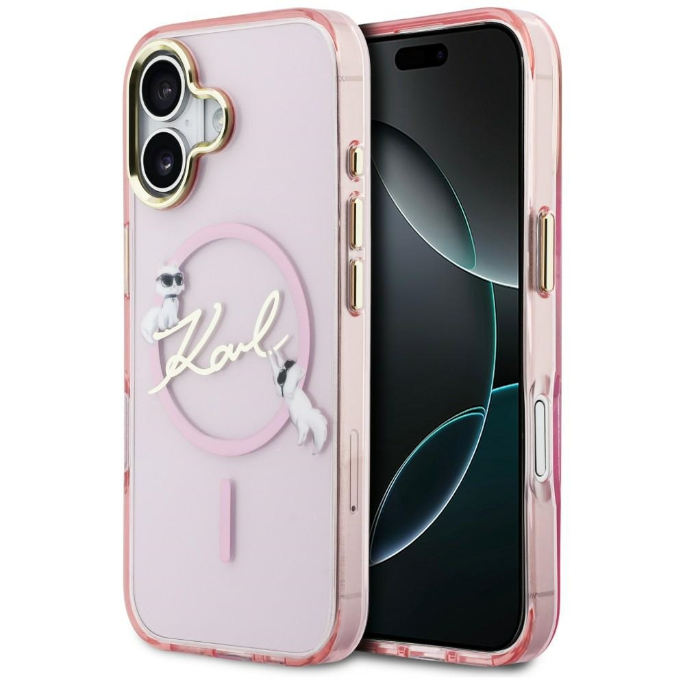 Karl Lagerfeld Mobilskal till iPhone 17 Magsafe IML Choupettes Karl Script | 2353 | AlltMobil