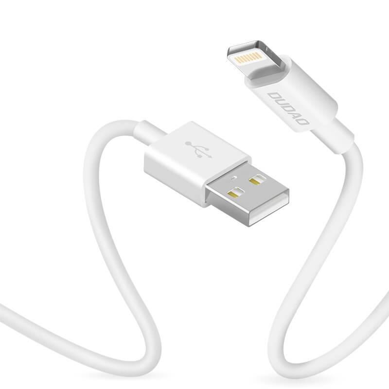 Dudao USB-A till Lightning kabel 3A 1m L1L Vit | 3541 | AlltMobil