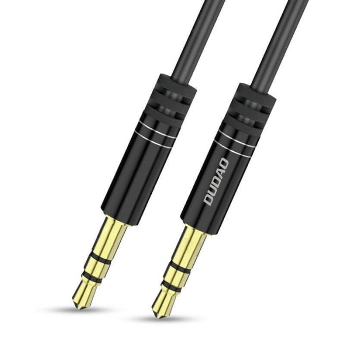 Dudao - Dudao long extensible AUX mini jack 3.5mm Kabel spring 150cm Vit