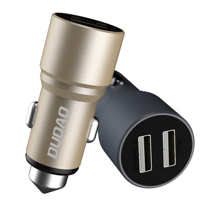 Dudao - Dudao Universal Billaddare 2x USB 3.1A R5 Grå